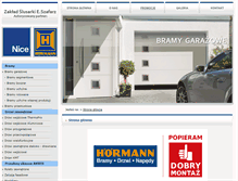 Tablet Screenshot of bramy-szafarz.pl